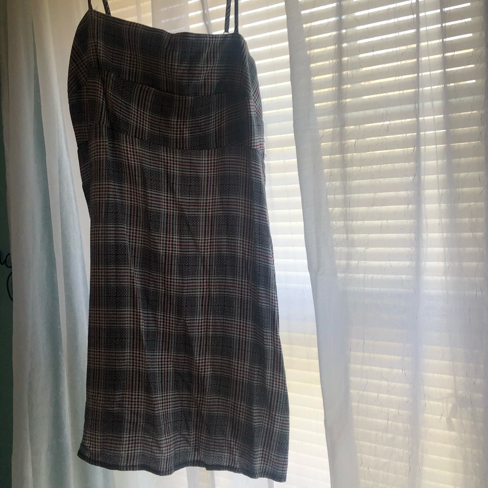 Plaid mini dress